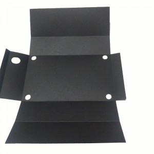 0.43mm PP isolerende plaat, gemakkelijk te vouwen isolerende pakking, zwarte brandvertragende isolerende plaat vormen