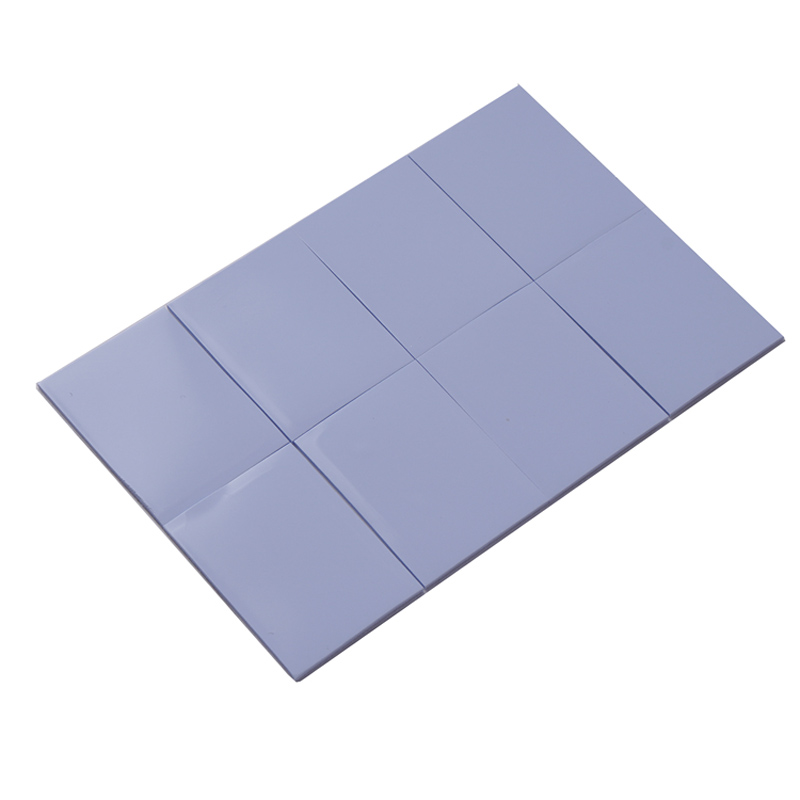 Leveringsblauw thermisch geleidend siliconenblad, schokabsorberend IC-chip siliconenblad, elektronische en elektronische koellichaam